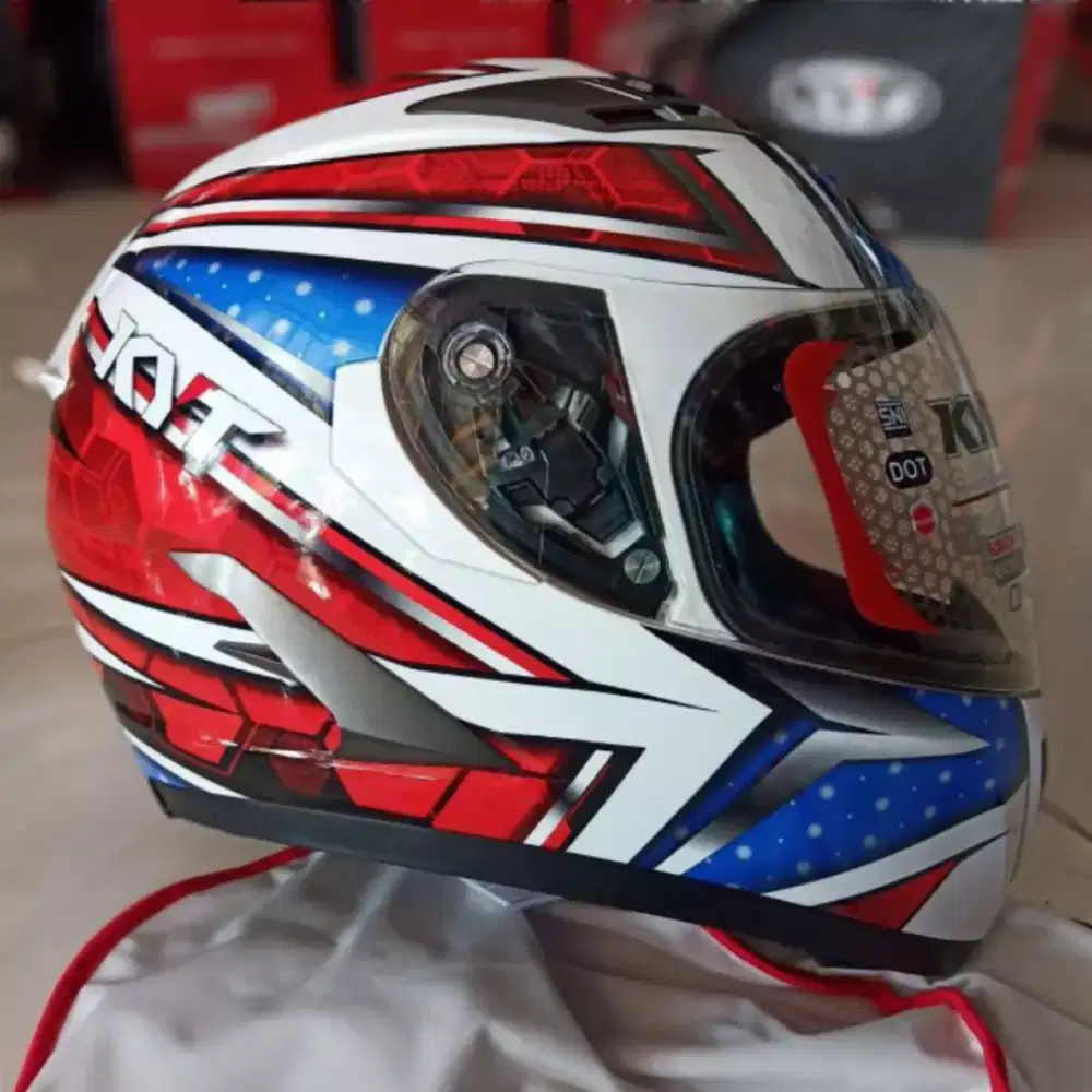 [Banting Harga] Helm KYT Falcon Star Full Face  Motif All Star Spesial