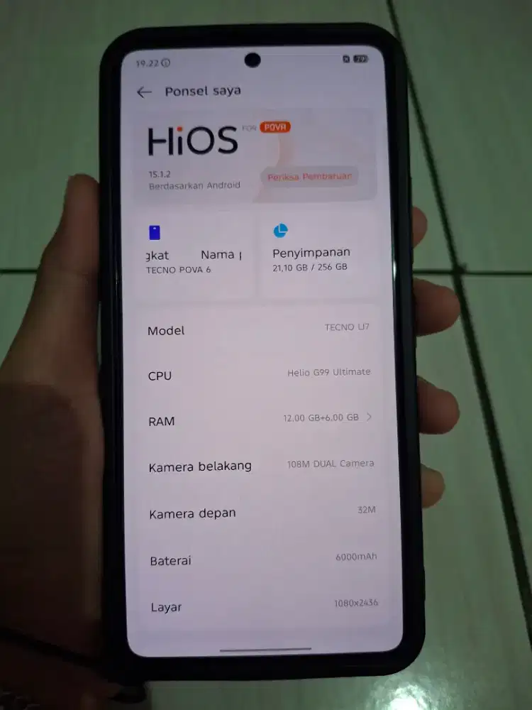 Tecno pova 6 batangan