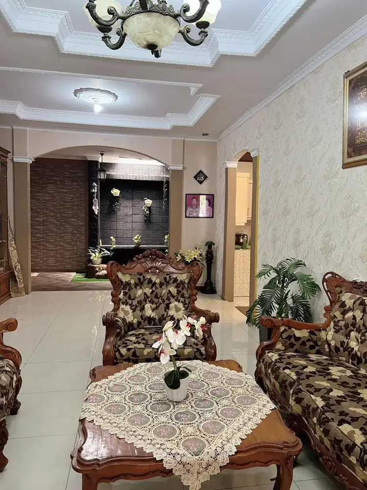 DIJUAL KURSI RUANG TAMU KAYU JATI SET ASLI JEPARA