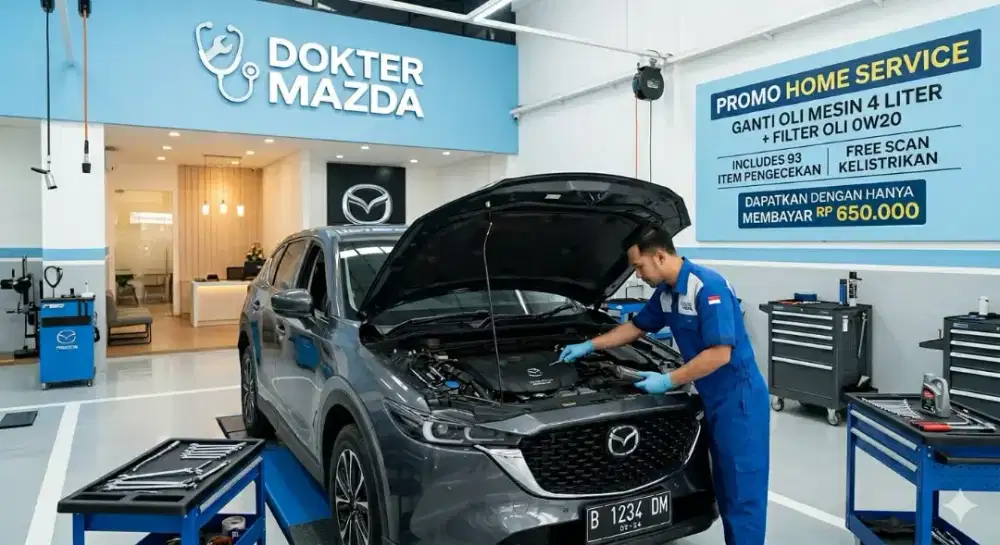 Paket promo ganti oli mesin mazda