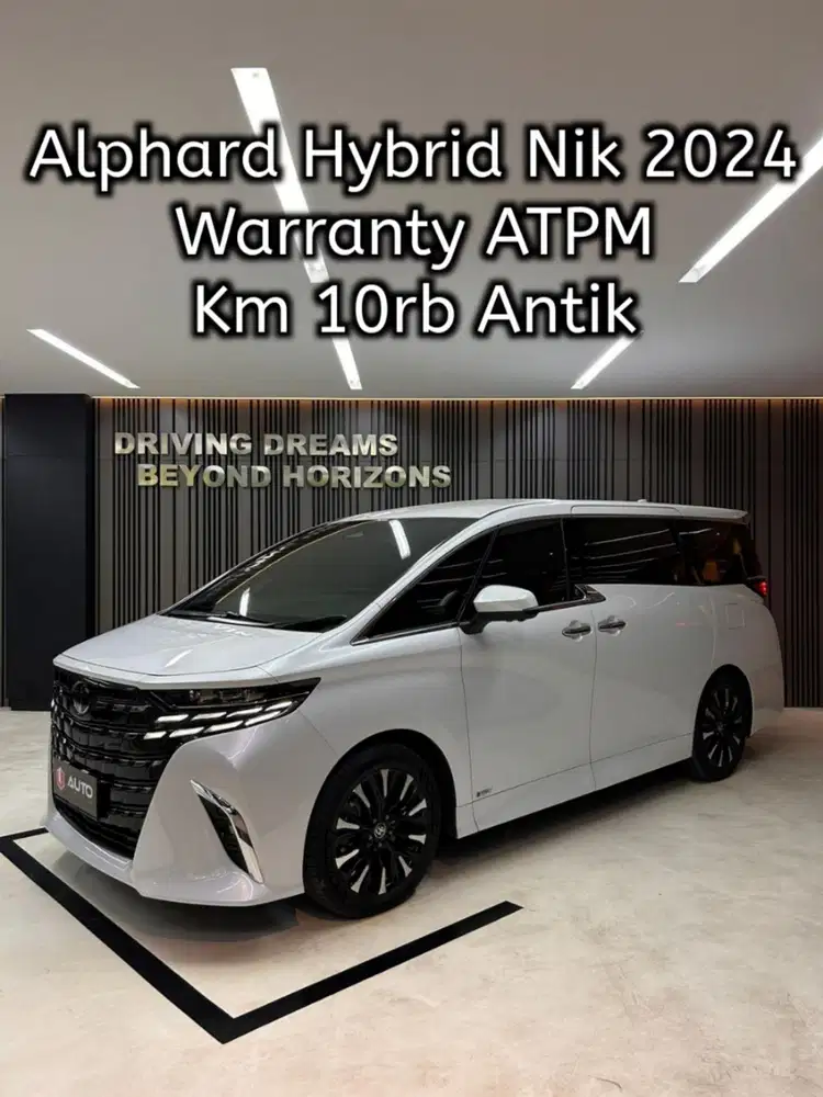 Toyota Alphard 2.5 HEV CVT Hybrid 2025 Putih Km10rb Nik 2024