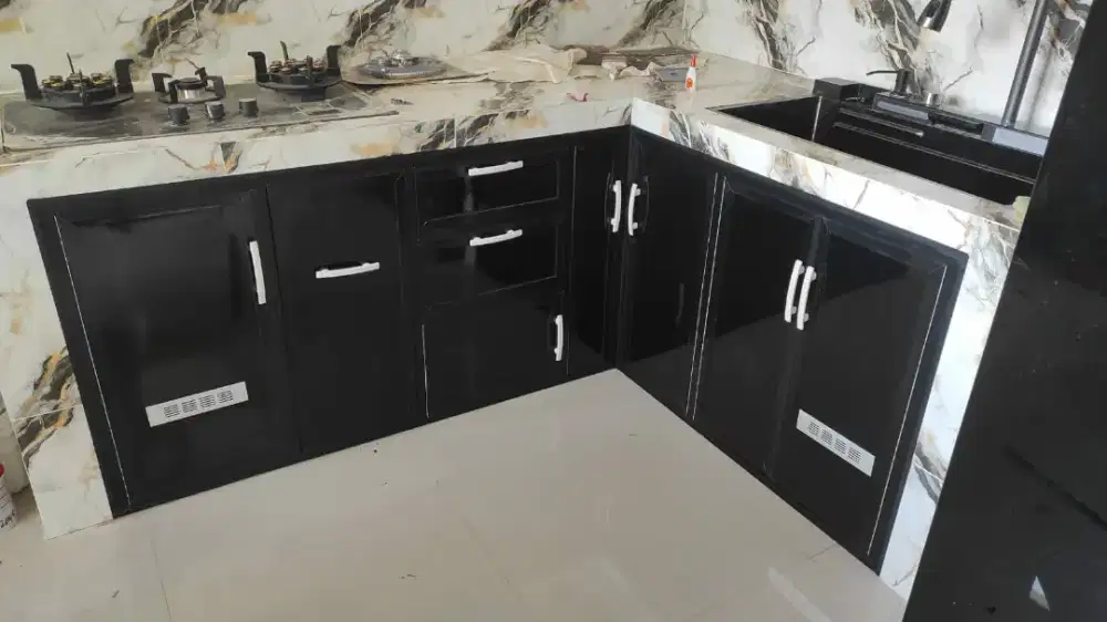 Kitchenset almunium acp,anti rayap tahan air / bdl