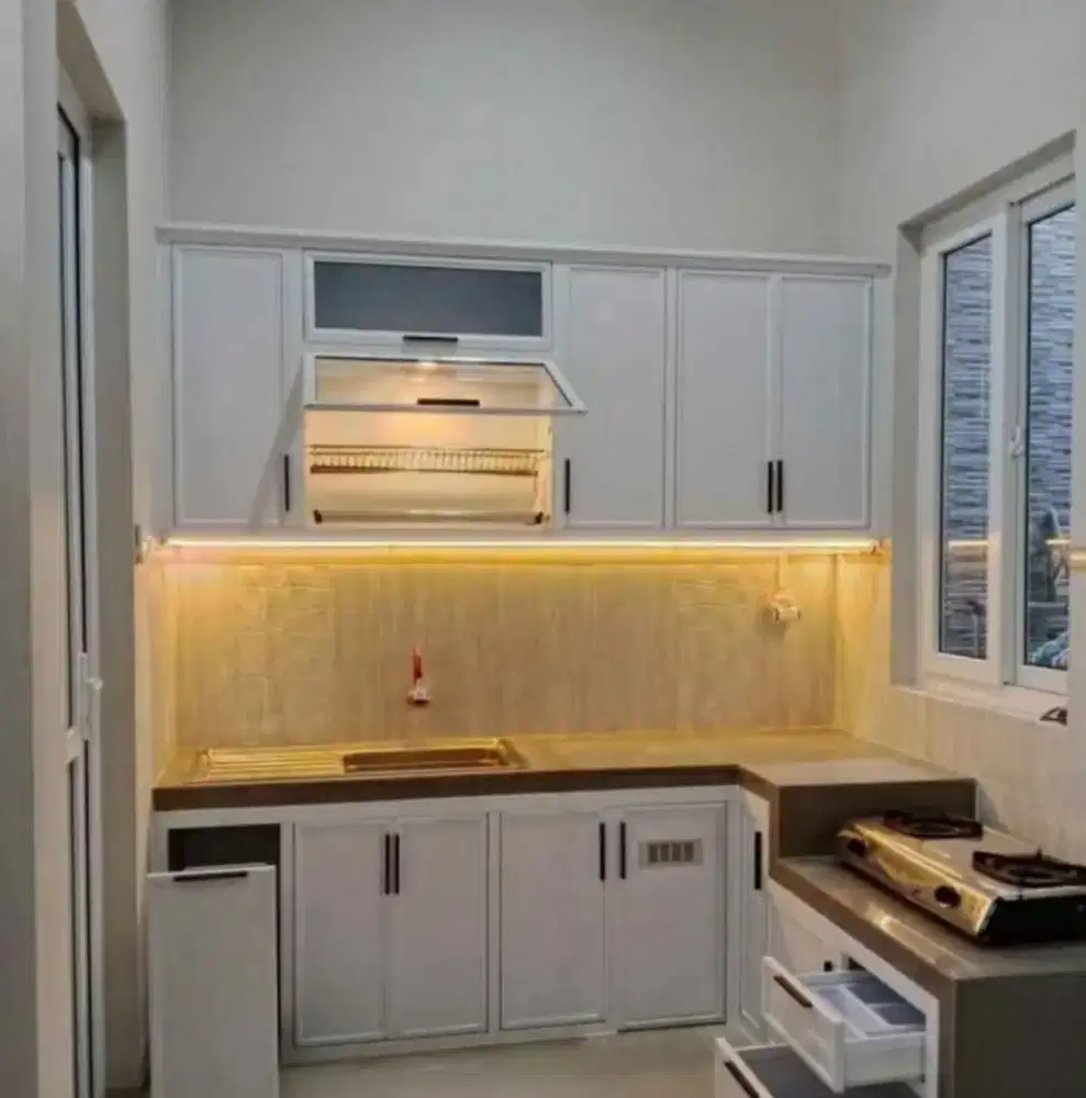 Kitchenset almunium acp ,anti rayap tahan air / bdl