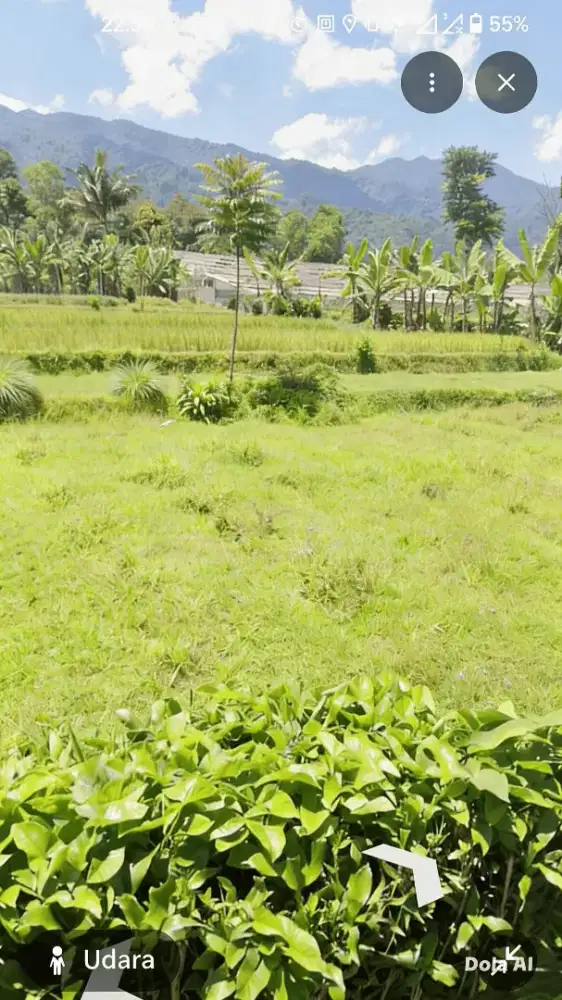 Dijual tanah kebun nempel jalan masuk mobil