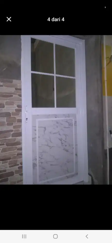 Kusen aluminium pintu swing T220cm L100cm max,harga kepasang 2,3 jt