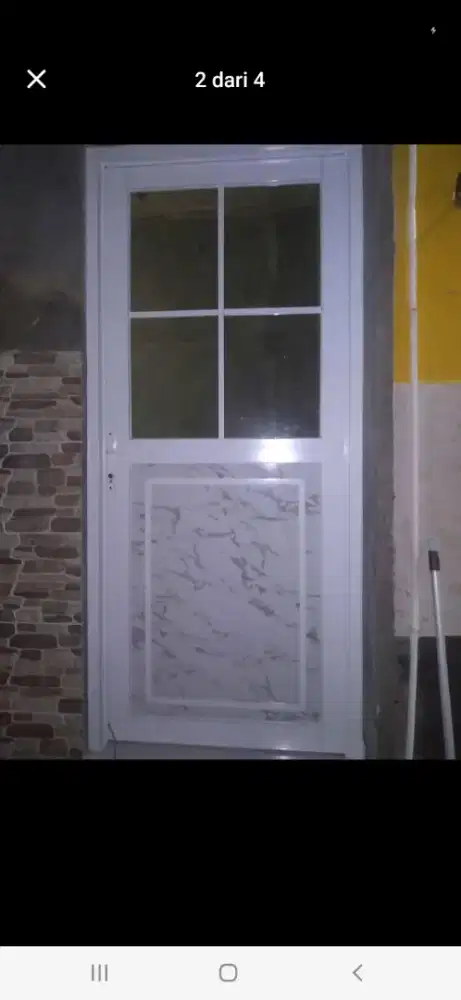 Pintu aluminium swing acp T220cm L100cm harga kepaaang 2,3 jt / unit
