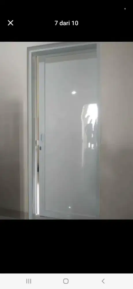 Pintu geser aluminium acp T210cm L90cm harga kepasang 2,4 jt / unit
