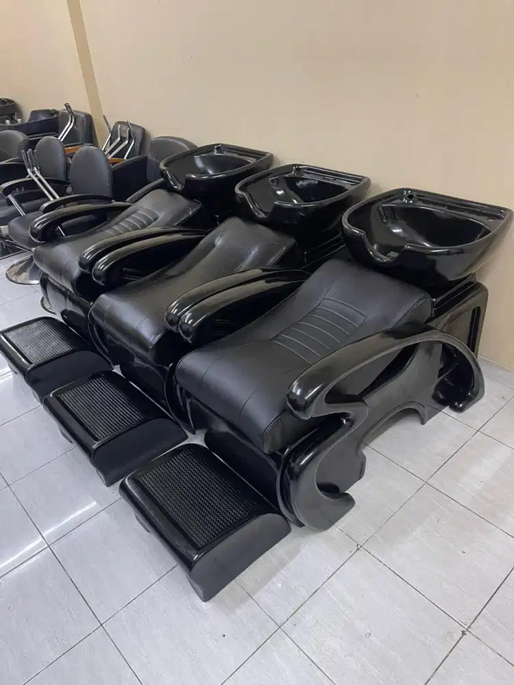 Kursi washbak keramas bekas second keramik fiber besi barbershop salon