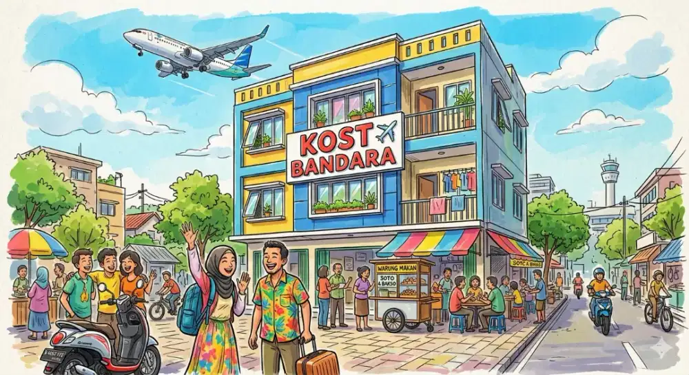 Rumah Kost Dijual, Usaha Kos Kosan Dekat Bandara, Investasi yang Aman