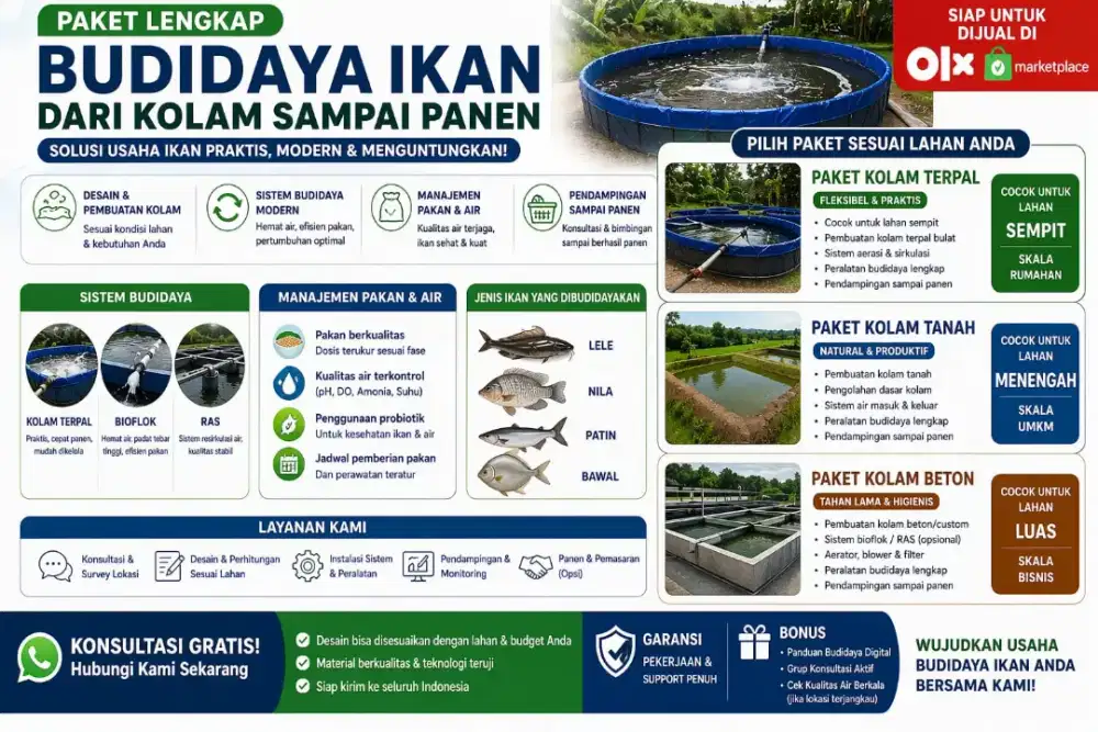PAKET LENGKAP USAHA BUDIDAYA IKAN