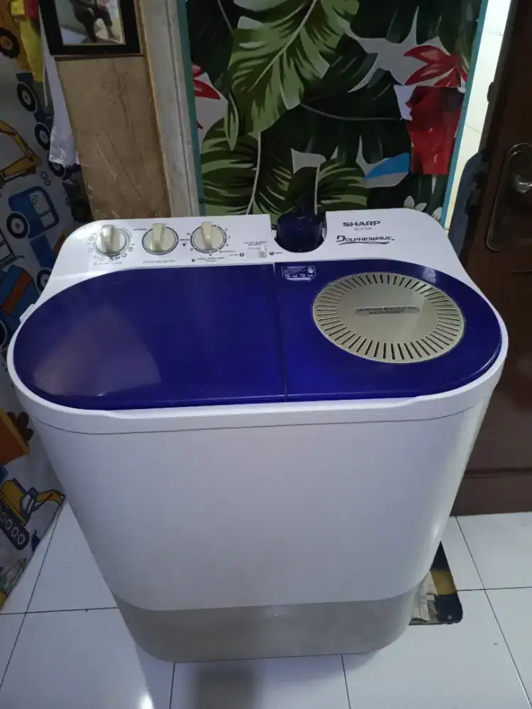 Mesin cuci 8kg siap pakai normal free ongkir datang barang test