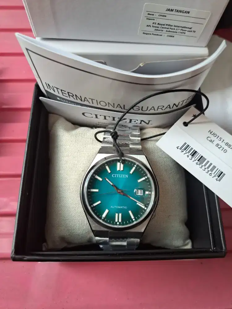 BNIB Jam tangan citizen tsuyosa tiffany blue automatic seiko heuer eta