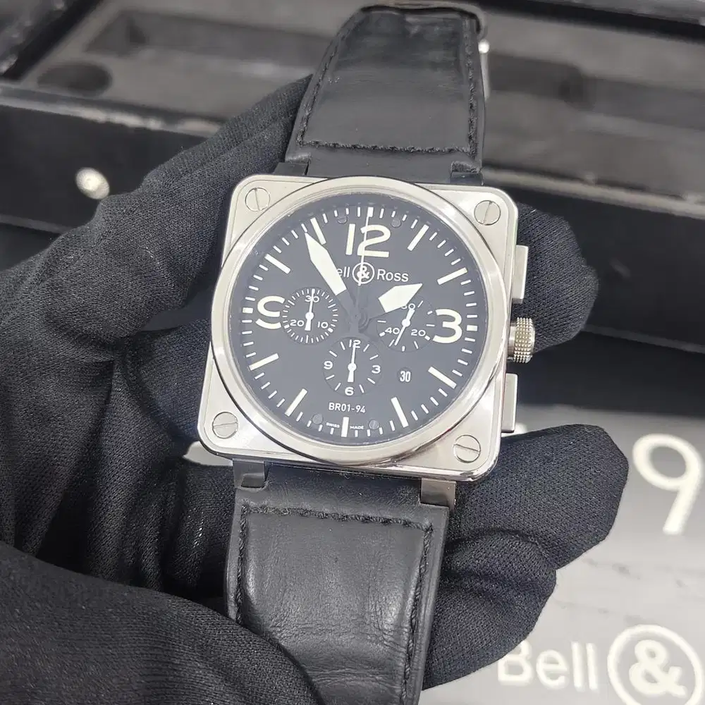 Bell & Ross BR 01-94 Chronograph 46mm Stainless Steel Fullset