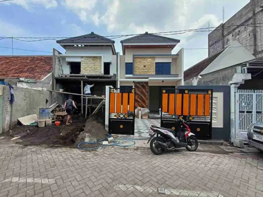 WONOREJO SELATAN dekat UPN Rungkut ‼️On Progress Rumah Baru 1 Lantai Row Jalan 2 Mobil Loss