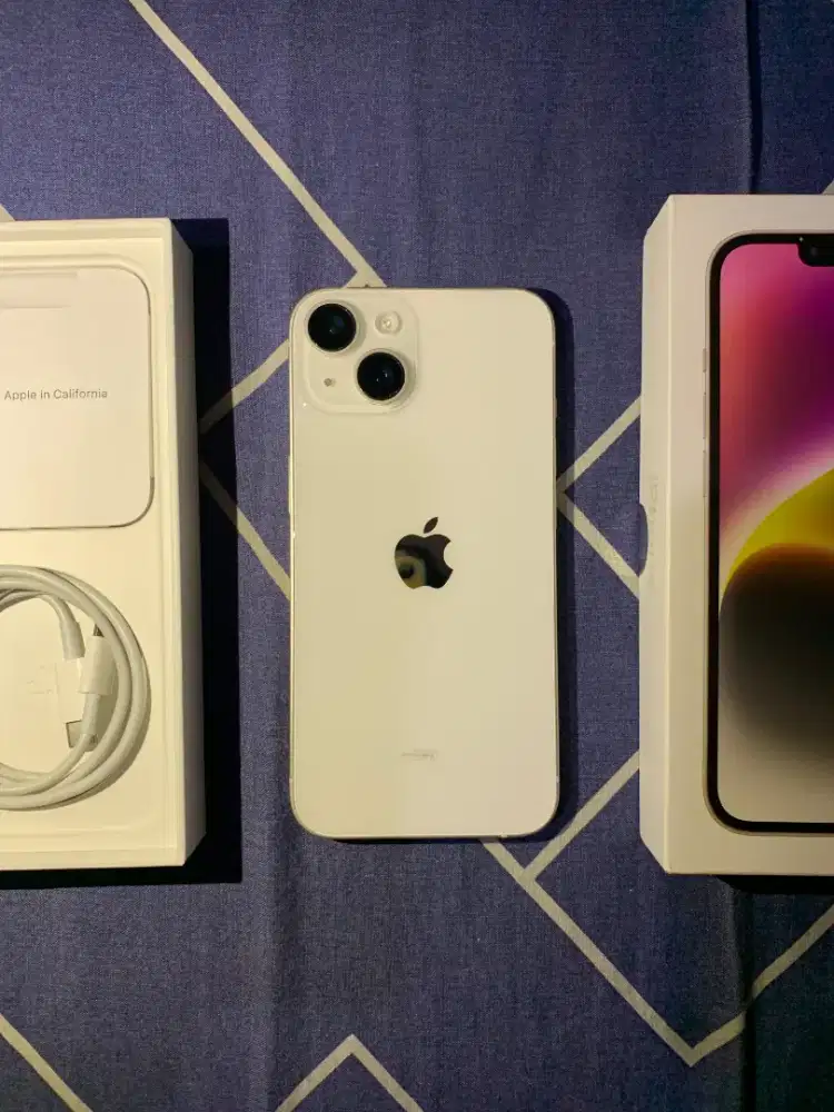 iPhone 14 best model/Basic 256 GB White/Putih Ex Digimap resmi (ID/A)