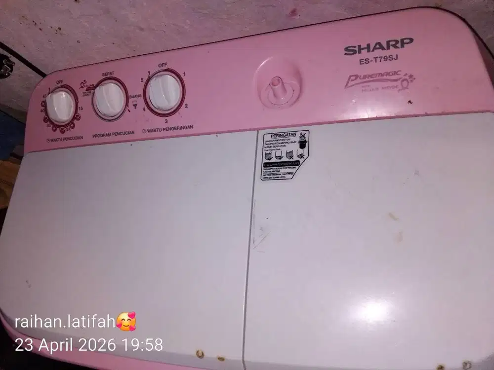 MESIN CUCI SHARP 2 TABUNG