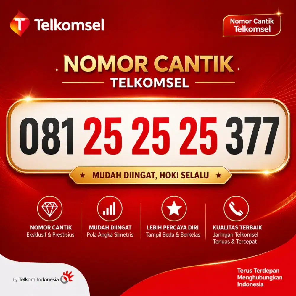 Nomor Cantik Telkomsel 25 25 25