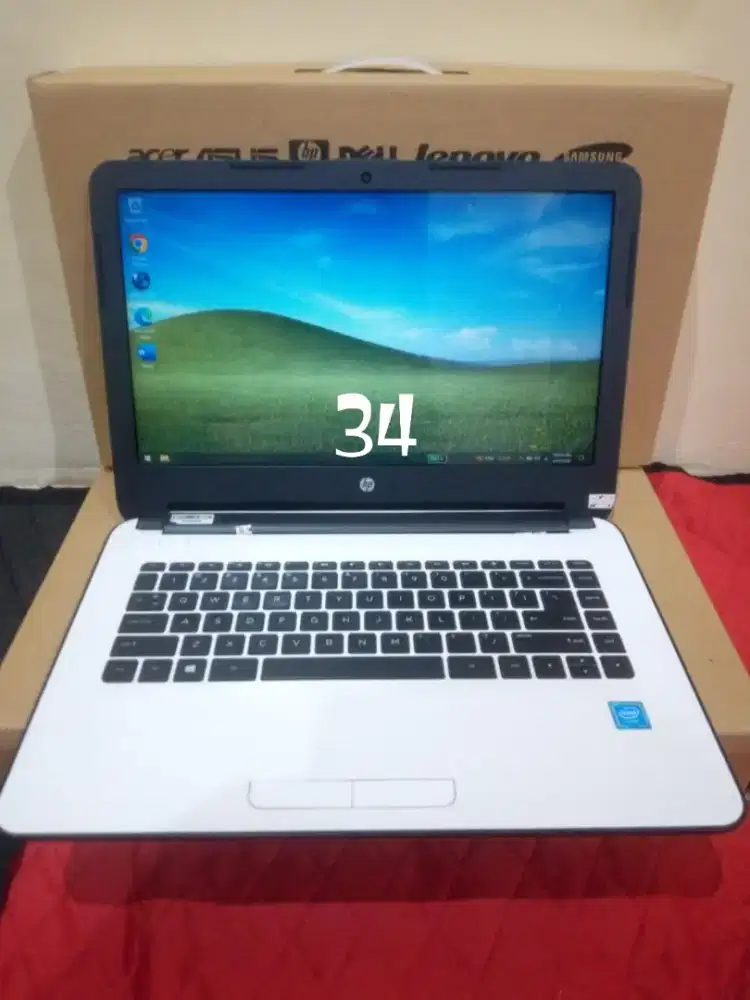 HP Slim 14-AM009TU Intel N3060 DDR 4GB Hdd 500GB 14 Baterai 2 Jam