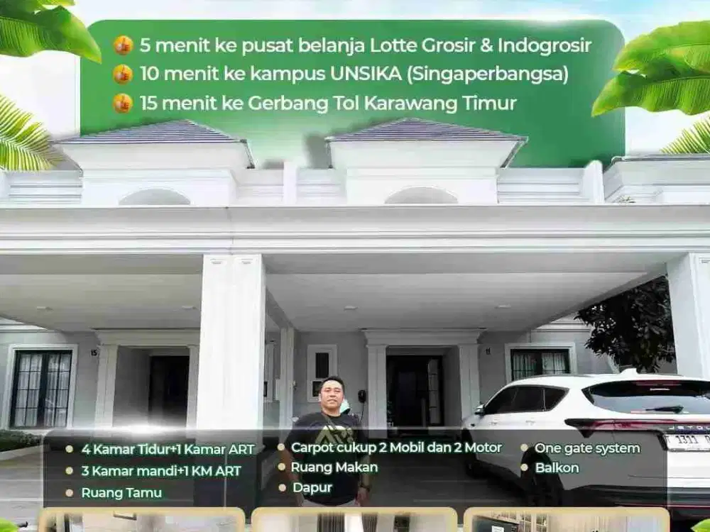 Dijual Rumah 2 Lantai di Summarecon Emerald Karawang
