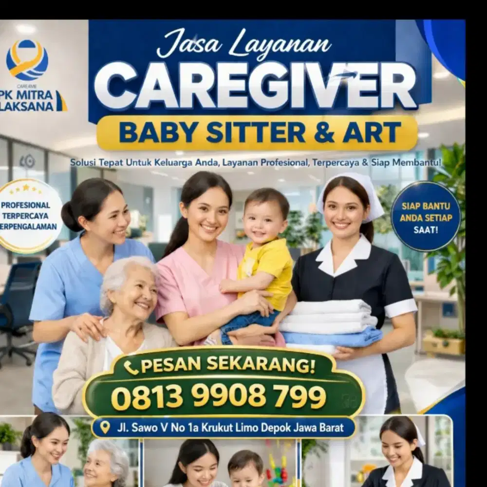 Jasa layanan Perawat Lansia baby sitter dan Art