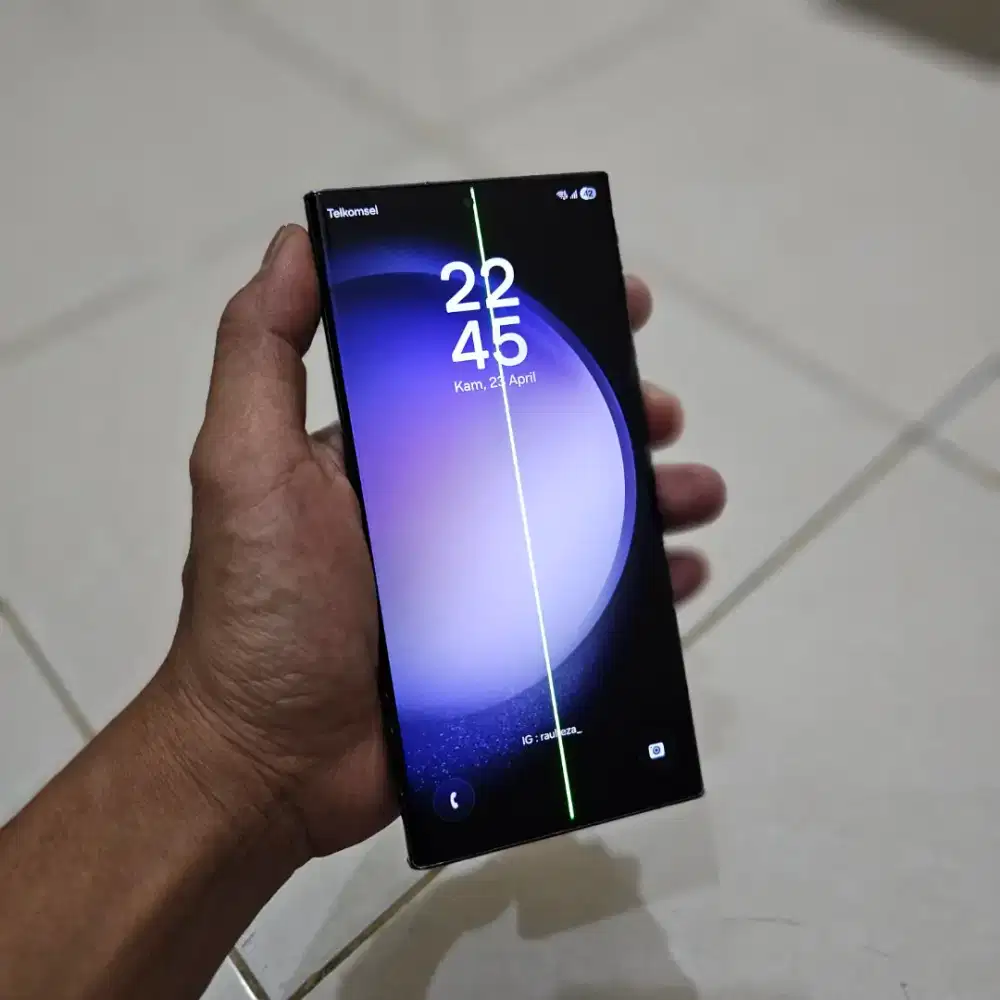 SAMSUNG GALAXY S23 ULTRA SEIN 5G 12/256 GB MINUS GARIS FUNGSI NORMAL