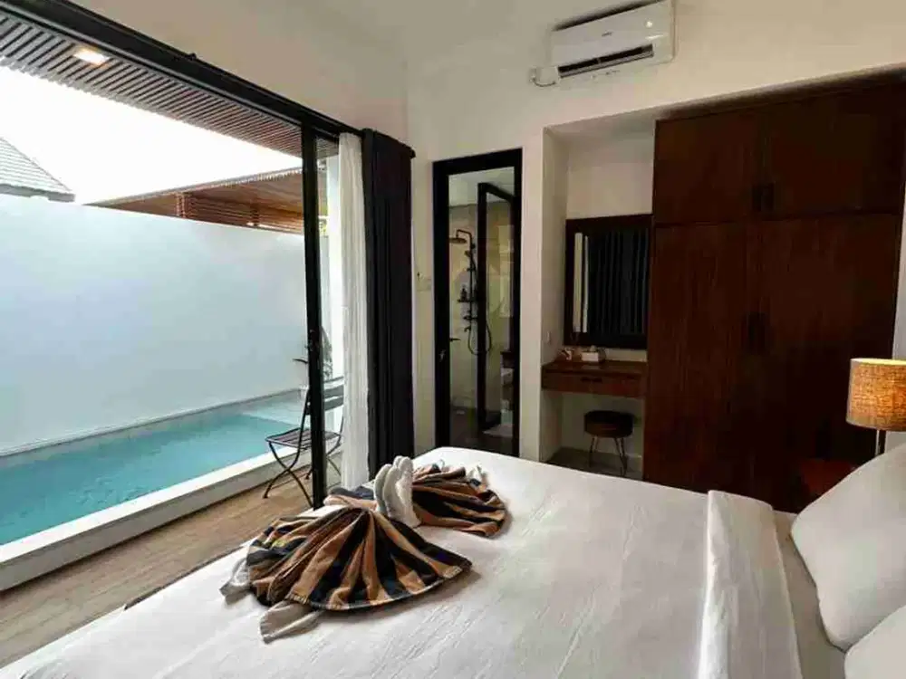 DISEWAKAN VILLA 1 BEDROOM DI TEGAL CUPEK UMALAS FURNISHED SIAP HUNI