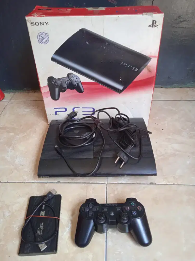 PS3 super slim 1tb normal fullset poris cipondoh