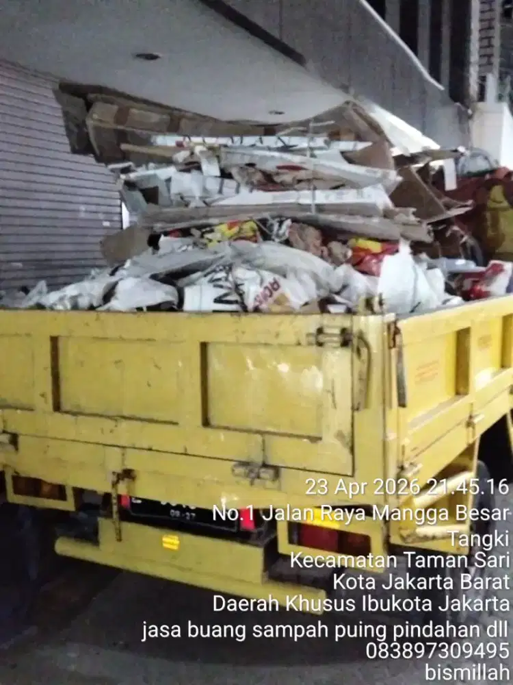 Jasa buang puing dan angkut sampah proyek