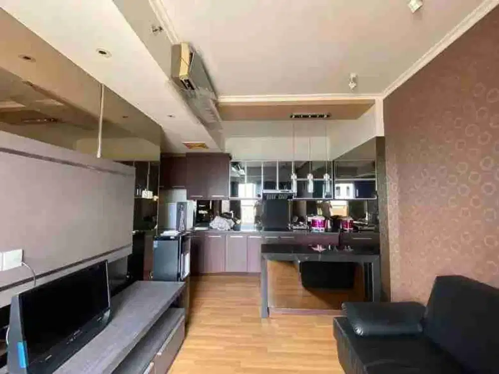 WATERPLACE 2BR jadi 1 BR‼️Jual Apartemen Full Furnish SHMSRS dekat Pakuwon Mall Surabaya Barat