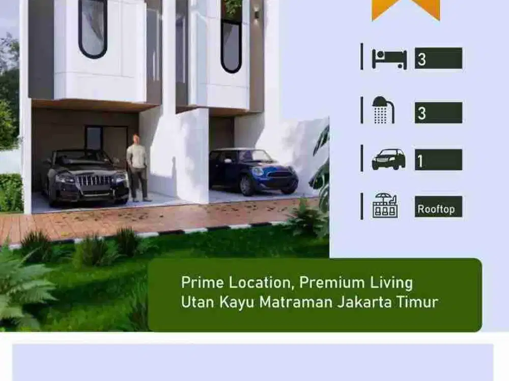 Jual Rumah Baru Cluster Di Utan Kayu Utara Matraman Jakarta Timur (grv) Dekat Jakpus