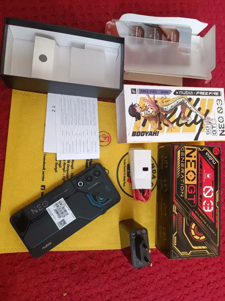 Nubia GT neo 03 5g ram 8/256 mulus fullset no minus garansi masih on