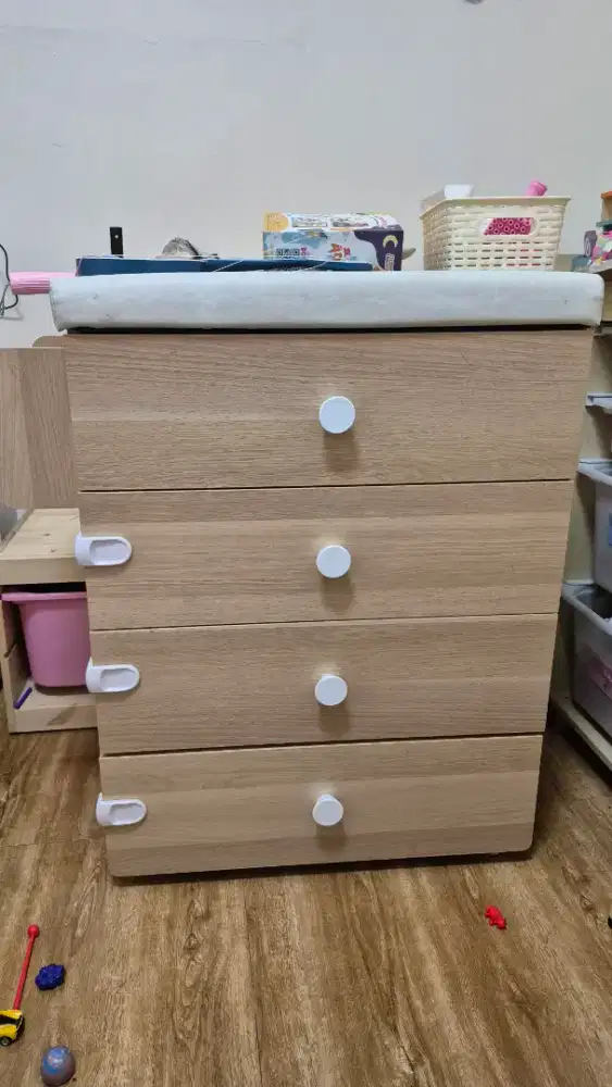LEMARI BAJU BAYI DRAWER CHANGING DIAPER