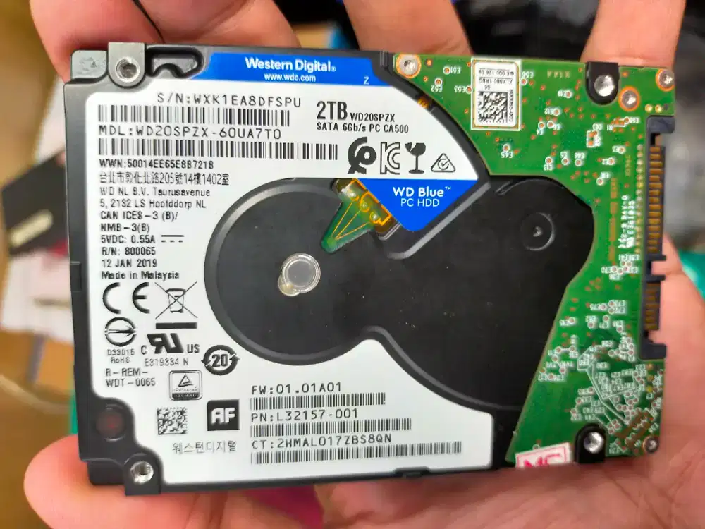Dijual hardisk internal 2TB ex laptop ORI copotan dari laptop 100 100