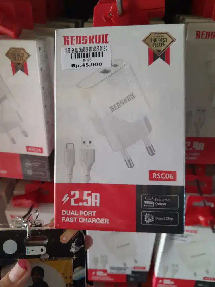 RED SKULL CHARGER RSC06 SET TYPE C ATLANTIS DAHSYAT