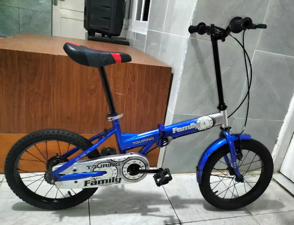 Sepeda lipat ukuran 16 untuk usia 6 7 8 9 10 tahun