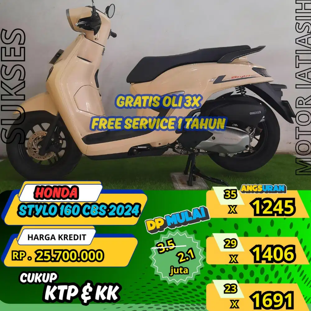 HONDA STYLO 160 CBS 2025 ANGSURAN TERMURAH SYRT KTP&KK(SUKSESMOTOR)