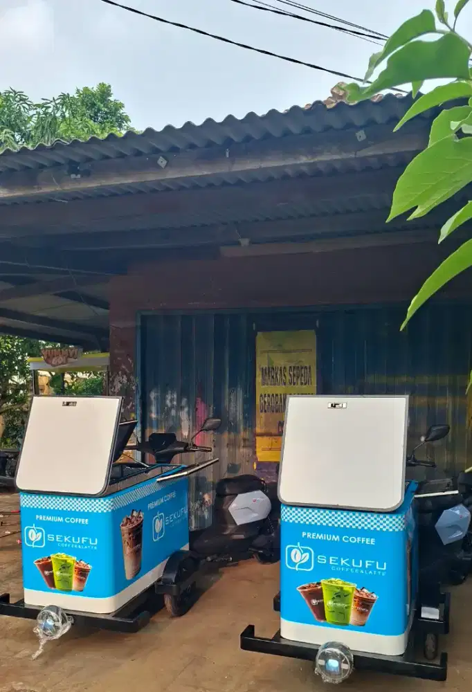 SEPEDA LISTRIK GEROBAK/SEPEDA GEROBAK KOPI/SEPEDA LISTRIK GEROBAK KOPI