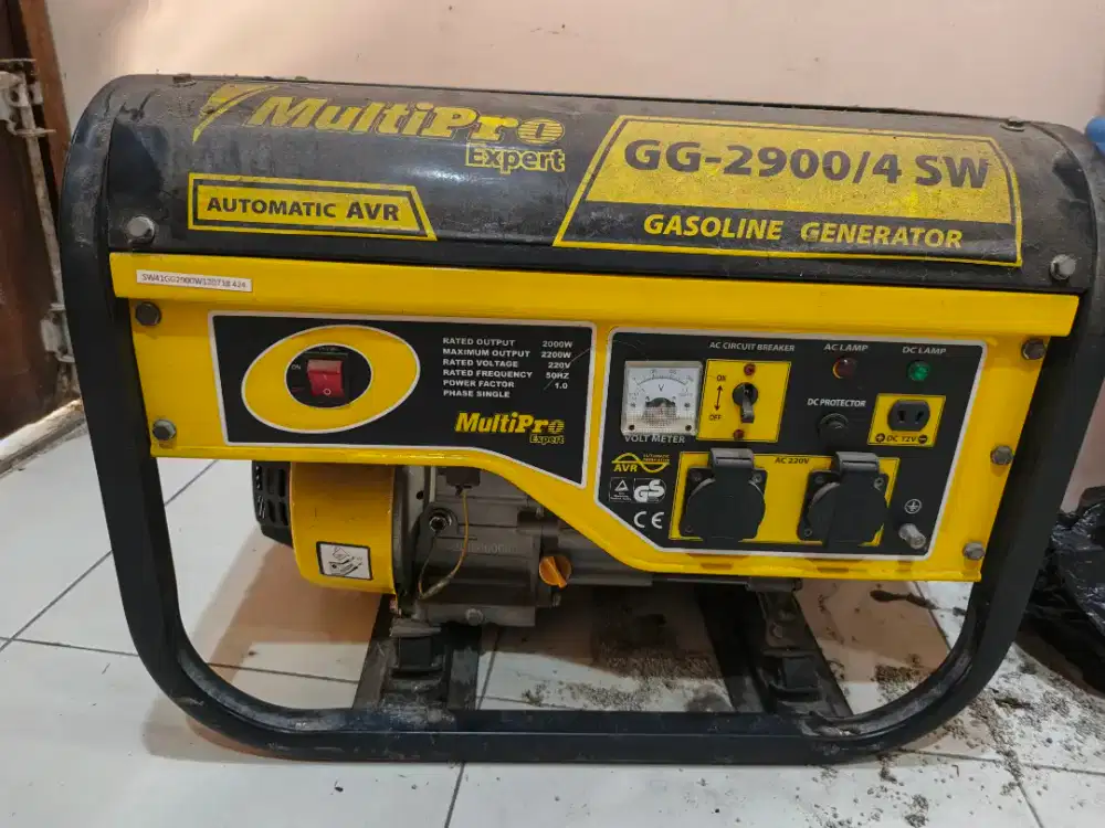 Jual Genset Multipro seri 2900 / 4400 Watt