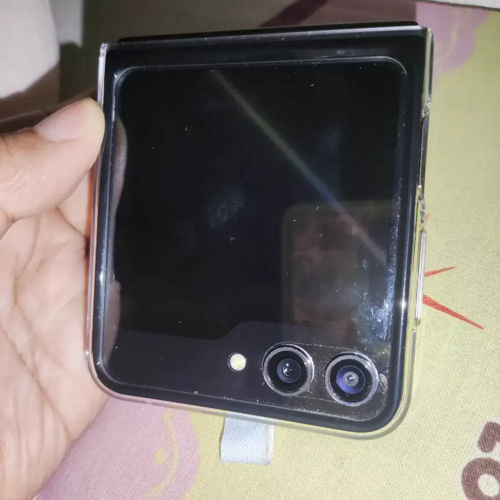 samsung z flip 5 8/512 black green ( costom color ) mulus