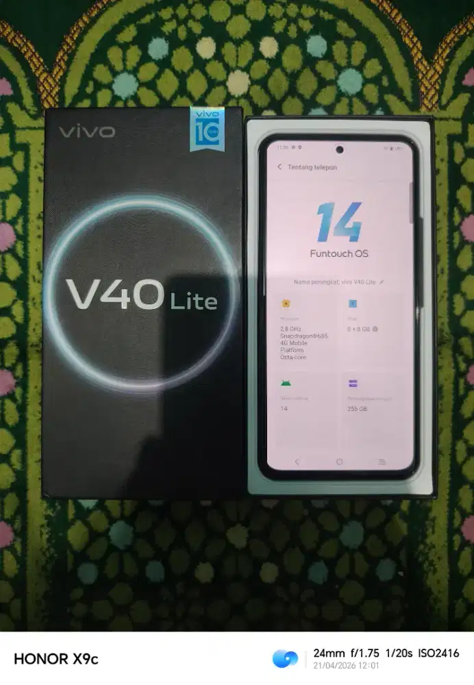 Vivo V40 Lite 4G 8+8/256GB Fullset