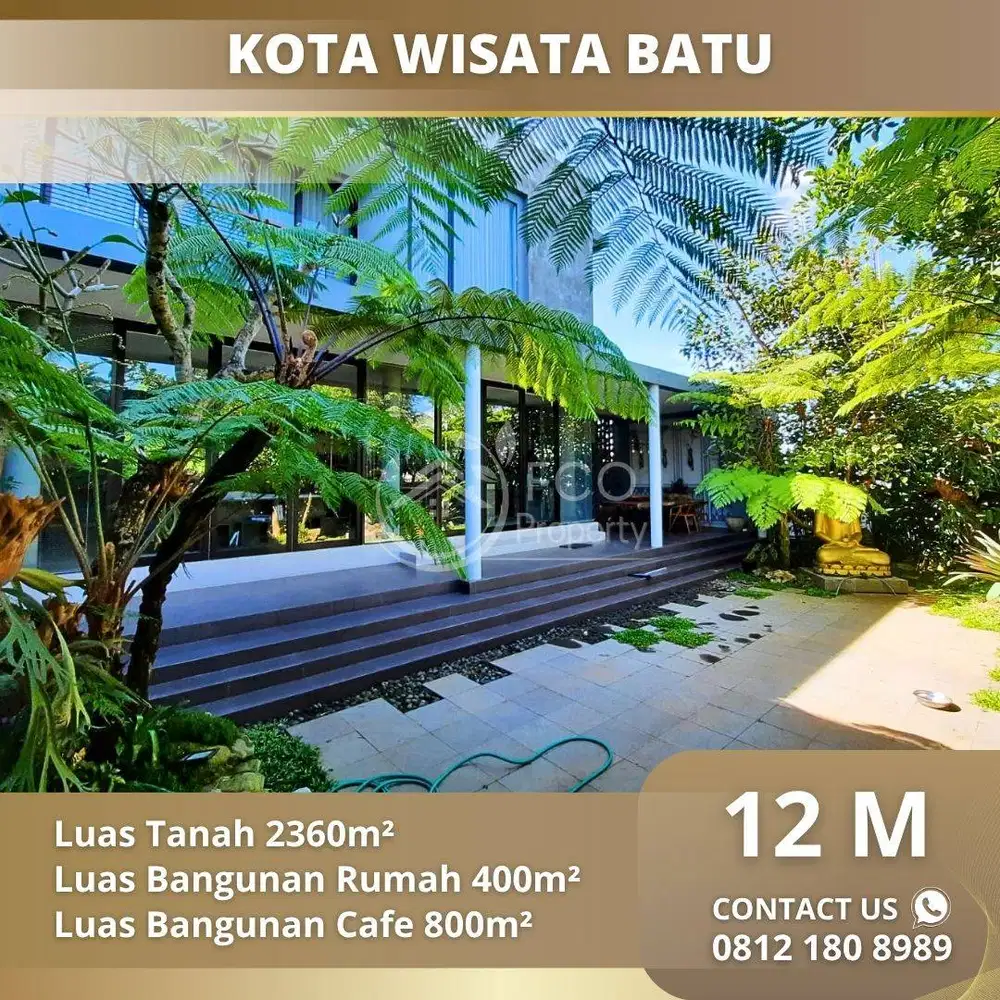Cafe & Villa Kondisi Ramai 360 Derajat View Gunung & Seluruh Kota Batu