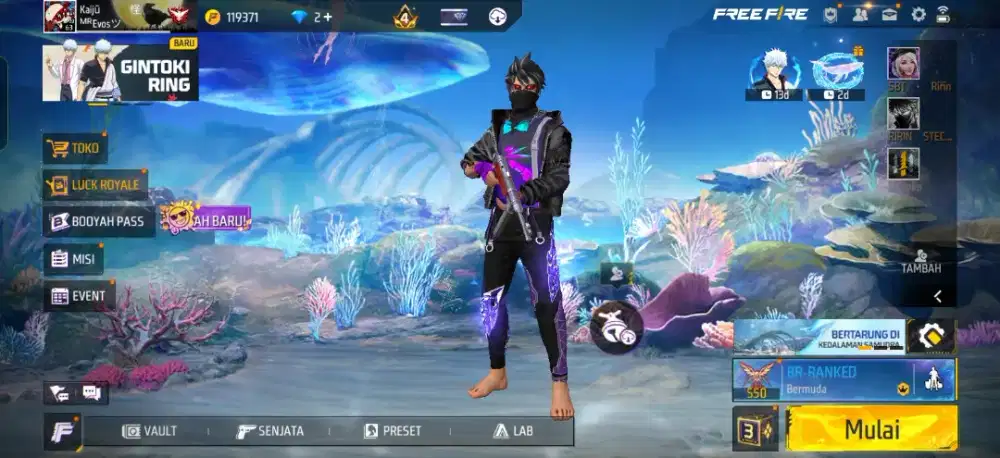 Akun game free fire murah