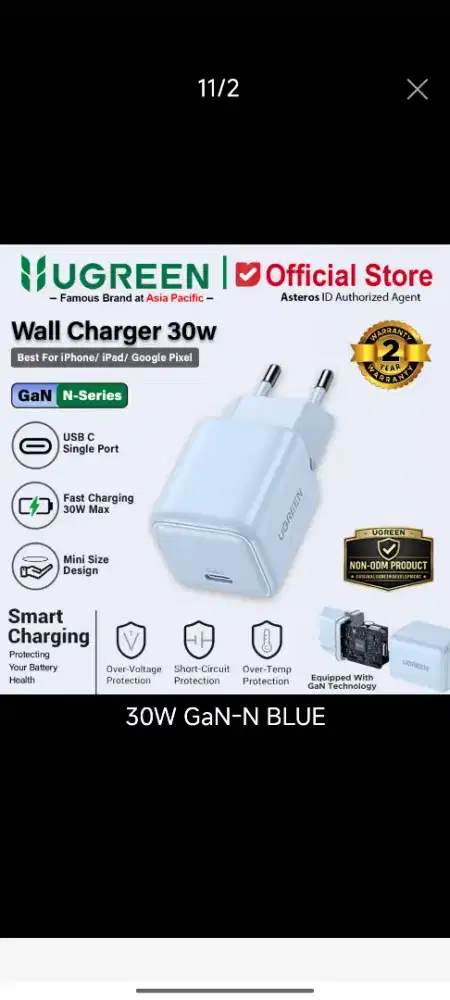 Kepala charger+anti gores+casing