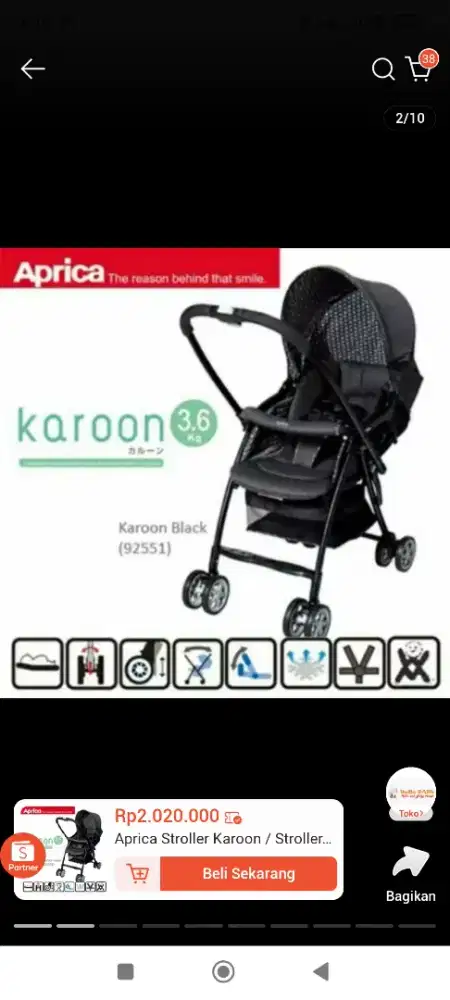 Stroller Aprica Karoon