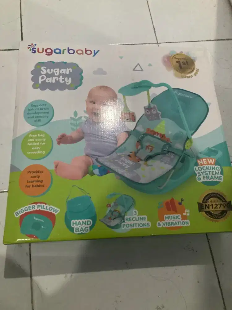 Sugar baby bouncer infant sitting