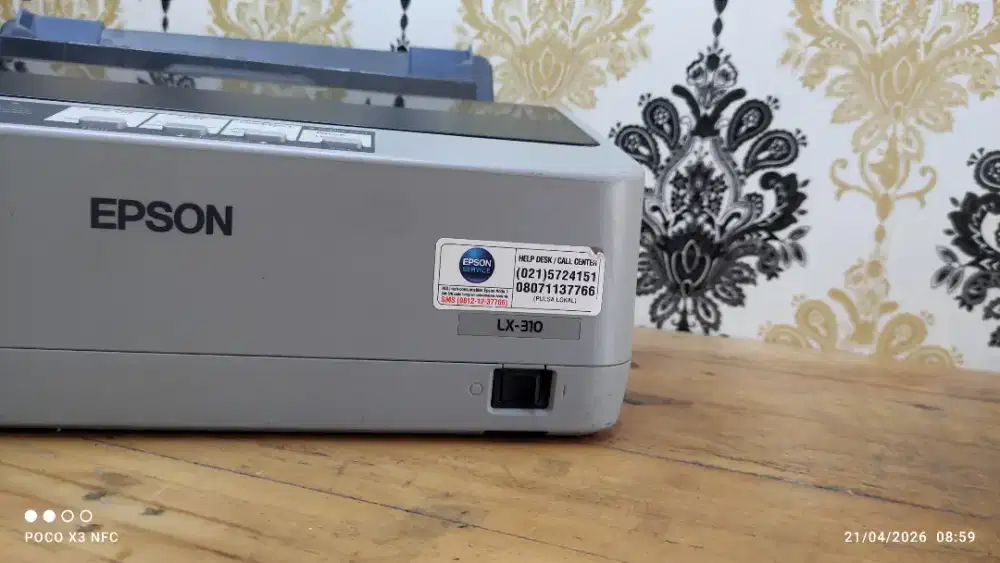 PRINTER DOTMATRIX EPSON LX310, KONDISI NORMAL SIAP PAKAI