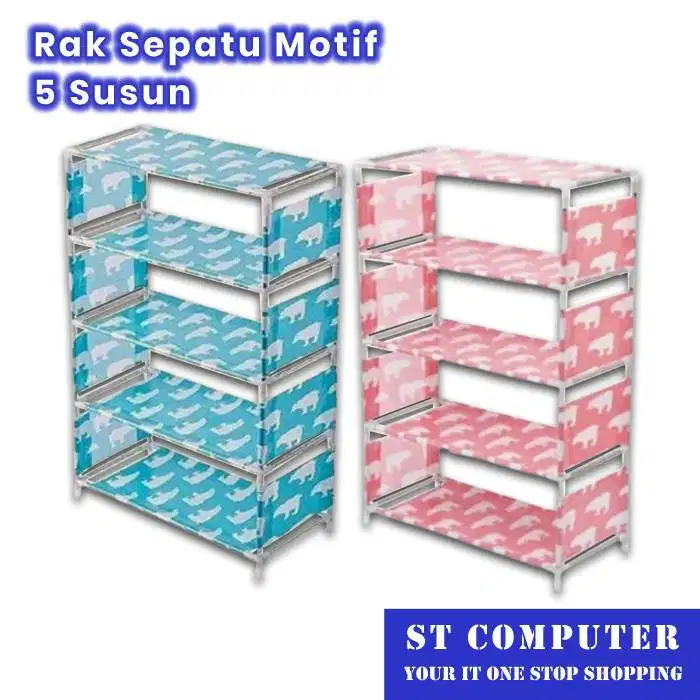Rak Sepatu Motif 5 Susun