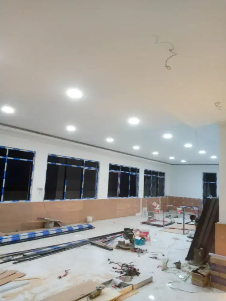 Jasa pasang plafon gypsum_pvc knopi pengecatan dll