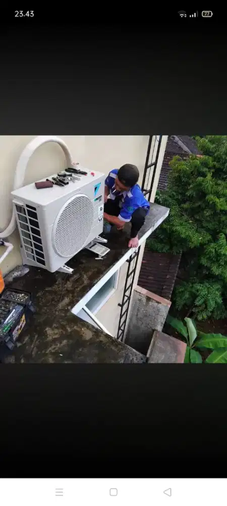 Jasa servis AC kulkas mesin cuci kompa air dll bergaransi