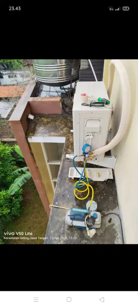 Jasa servis AC kulkas mesin cuci kompa air dll bergaransi